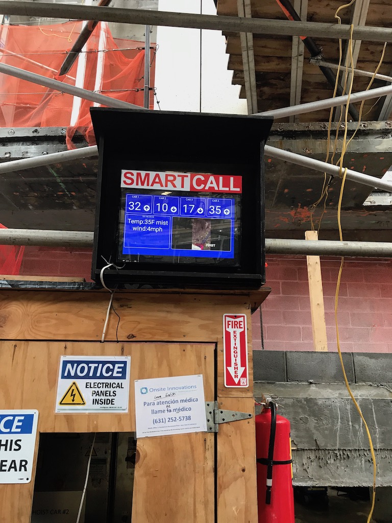 PATENT PENDING WIRELESS HOIST CALL BOX. Up/Down call buttons on every floor transmits RF signal for a distance of 1600-2600ft. hoistcom,hoist intercom,hoist callbox, hoist call box, smartcall, smartcall system,hoist communication system