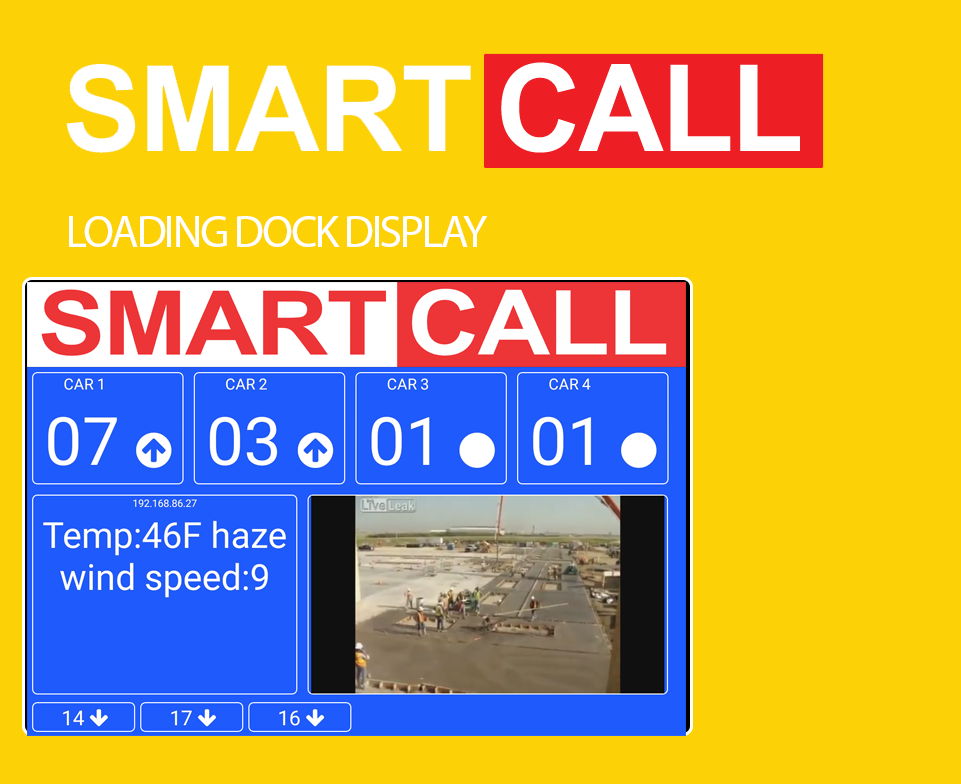 PATENT PENDING WIRELESS HOIST CALL BOX. Up/Down call buttons on every floor transmits RF signal for a distance of 1600-2600ft. hoistcom,hoist intercom,hoist callbox, hoist call box, smartcall, smartcall system,hoist communication system